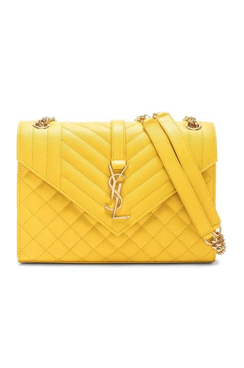 ysl purse yellow|YSL shoulder purse.